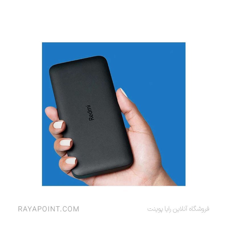  پاوربانک شیائومی مدل Redmi ظرفیت 10000 میلی آمپر ساعت به همراه کابل تبدیل microUSB 