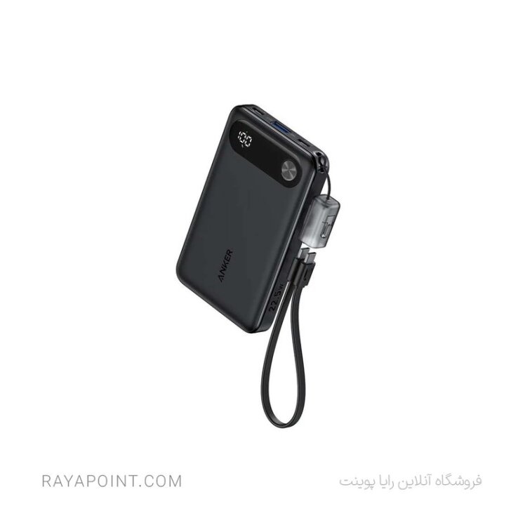 پاوربانک انکر مدل A1257 ظرفیت 10000 میلی آمپر ساعت به همراه کابل USB-C