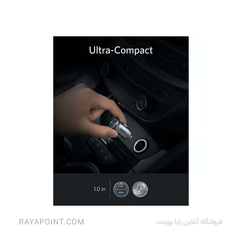  شارژر فندکی انکر مدل A2727 Powerdrive2 Alloy 