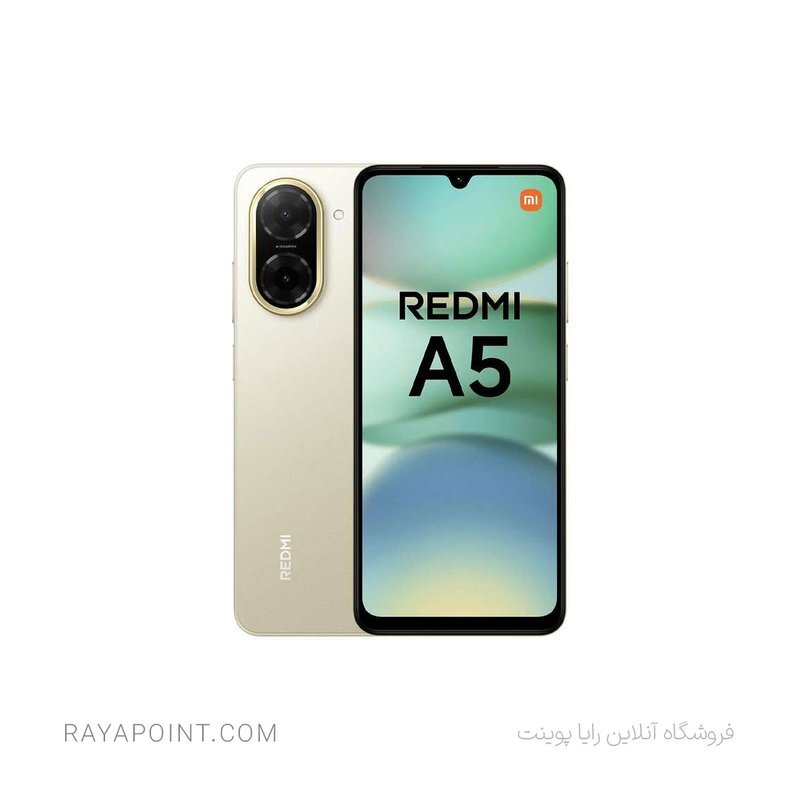  گوشی موبایل شیائومی مدل Redmi A5 دو سیم کارت ظرفیت 64 گیگابایت و رم 3 گیگابایت - نسخه به همراه شارژر 