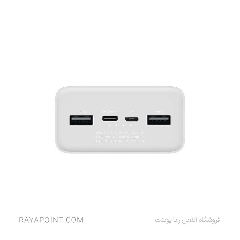  پاوربانک شیائومی مدل Mi PB3018ZM ظرفیت 30000 میلی آمپر ساعت 