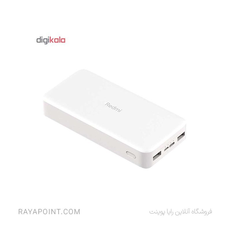  پاوربانک شیائومی مدل Redmi ظرفیت 20000 میلی آمپرساعت به همراه کابل تبدیل microUSB 