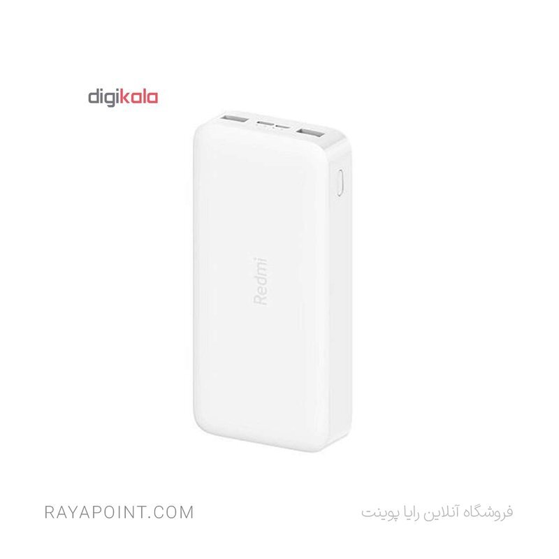  پاوربانک شیائومی مدل Redmi ظرفیت 20000 میلی آمپرساعت به همراه کابل تبدیل microUSB 